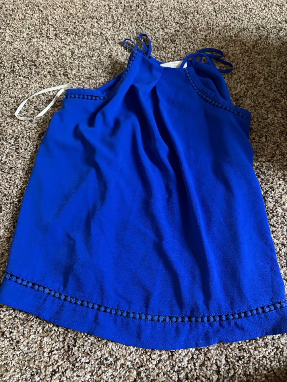 Sweet Wanderer Royal Blue Sleeveless Camisole medium top